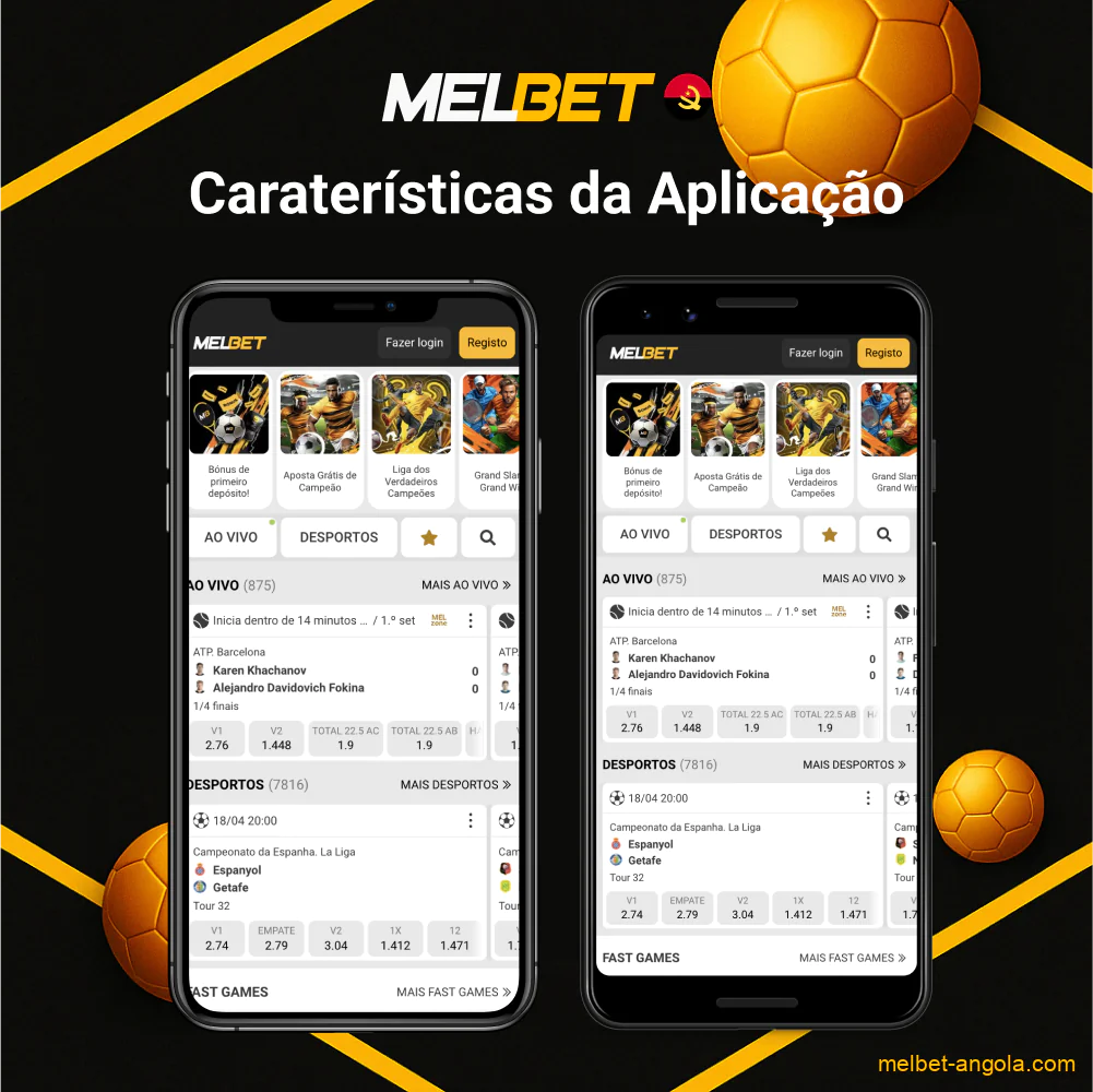 Funcionalidades da Aplicação Melbet