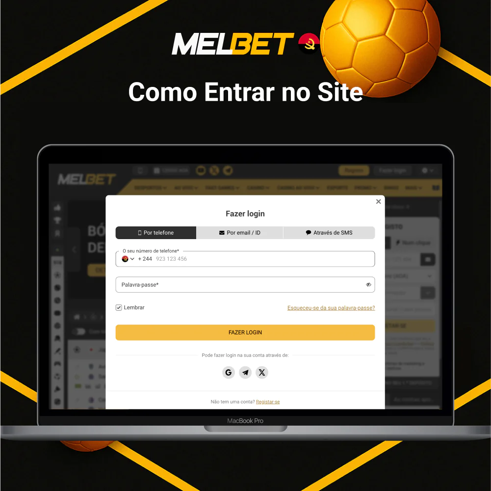 Entrar no site da Melbet