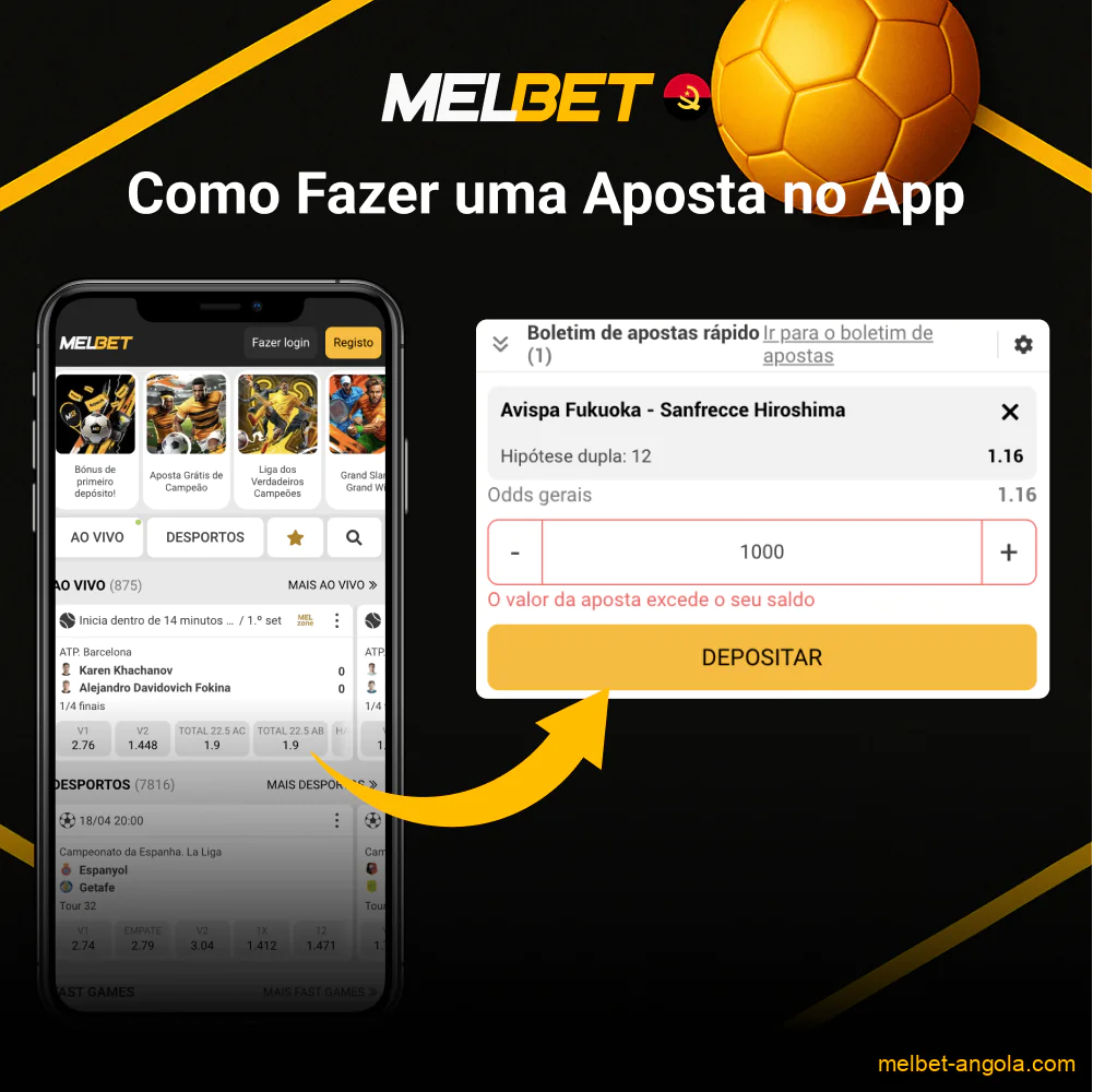 Aposta rápida no app Melbet