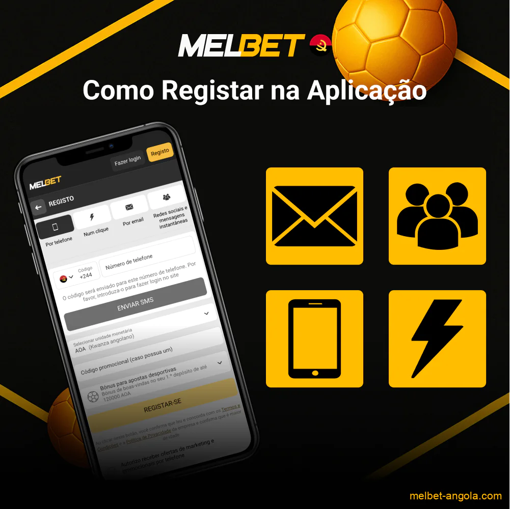 Registo simples na Melbet