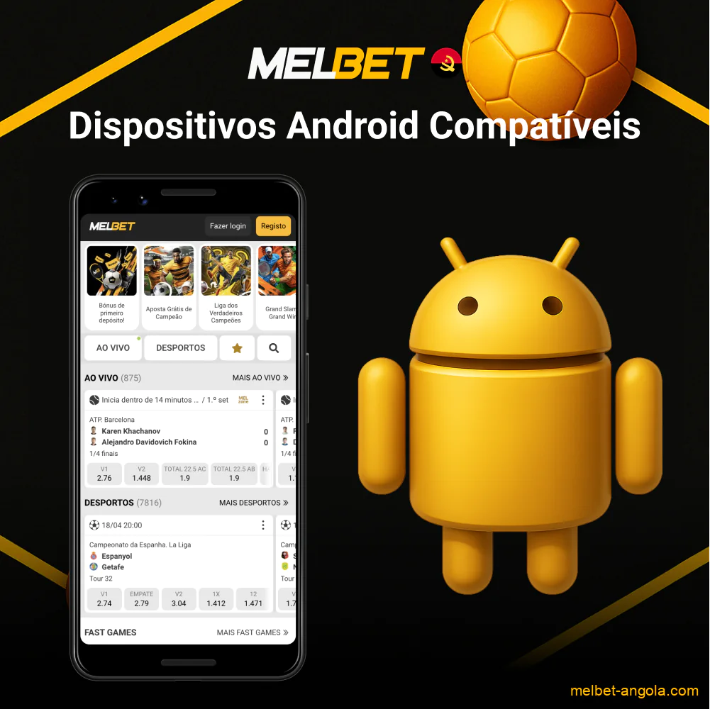 Melbet app requisitos dispositivos android populares