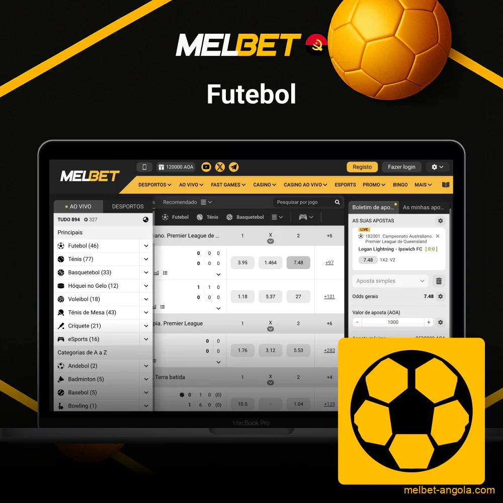Apostas de futebol na Melbet
