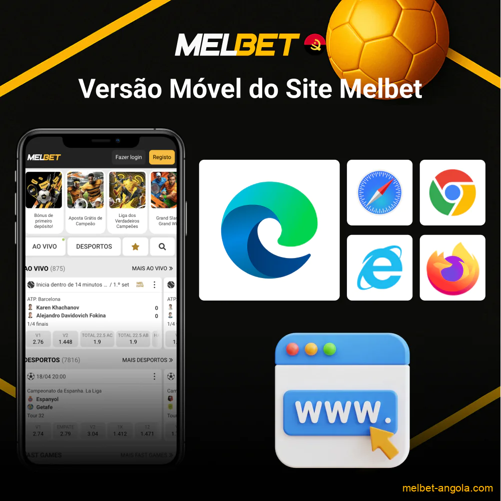 Versão móvel Melbet